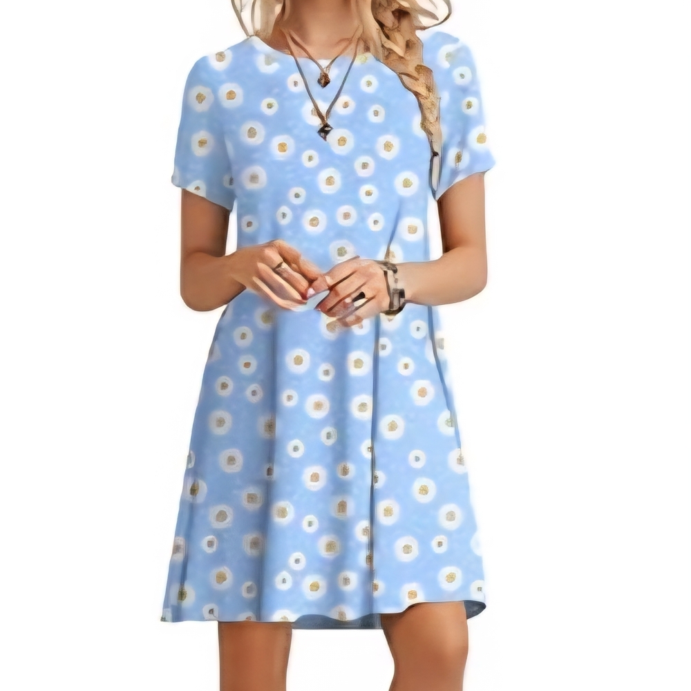 Floral Blue Dress